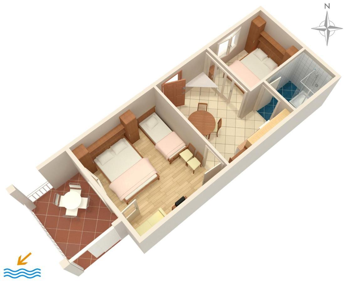 Apartments By The Sea Podgora, Makarska - 2615 Ngoại thất bức ảnh